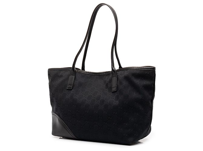 Borsa Tote Gucci New Britt in canvas GG nero - vista 2