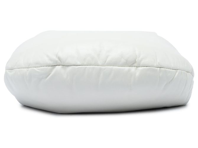 Bottega Veneta Mini Jodie Puffy in Nappa Bianco - vista 3
