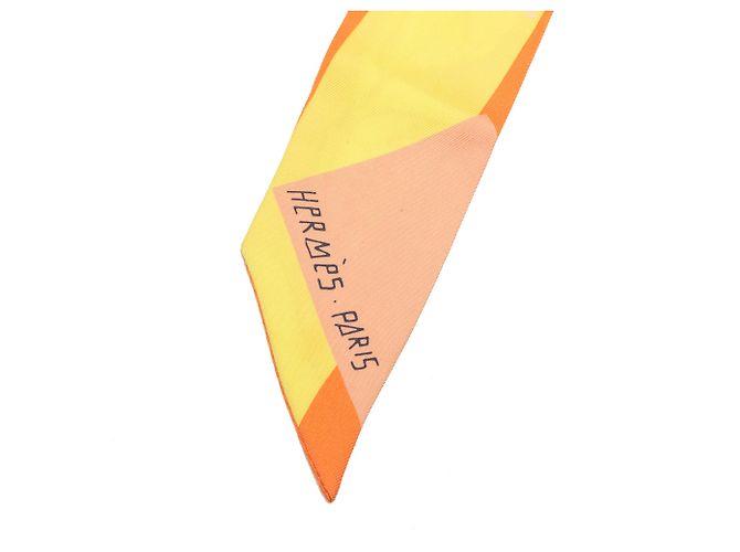 Hermès Orange Sea Surf and Fun Seidentwilly Schal - Ansicht 2
