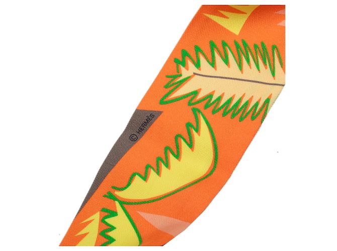 Hermès Orange Sea Surf and Fun Seidentwilly Schal - Ansicht 4
