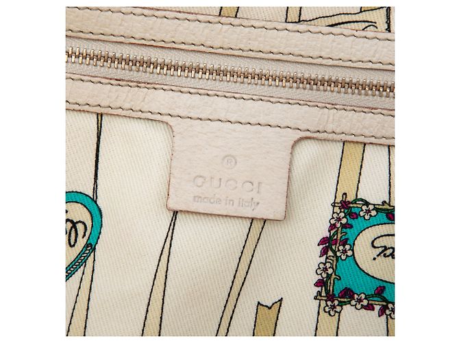 Bolso Tote Gucci Beige GG Canvas Web Jolicoeur - vista 5