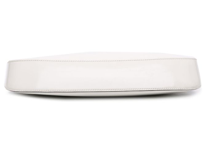 Bolsa de Ombro Prada Cleo em Couro Spazzolato Branco - vista 3