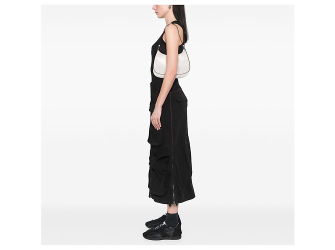 Bolsa de Ombro Prada Cleo em Couro Spazzolato Branco - vista 6
