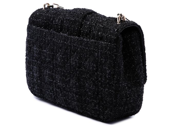 Autre Marque Dior Black Medium Tweed Cannage Miss Dior Flap Nero - vista 2