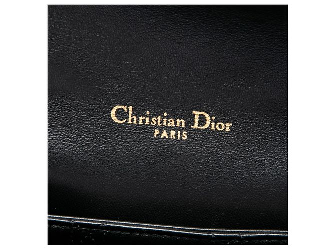 Autre Marque Dior Black Medium Tweed Cannage Miss Dior Flap Nero - vista 5