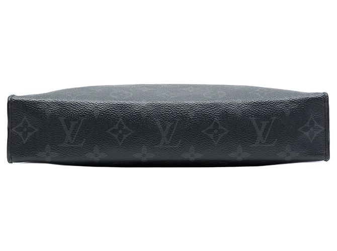 Louis Vuitton Black Monogram Eclipse Pochette Voyage MM Negro - vista 3