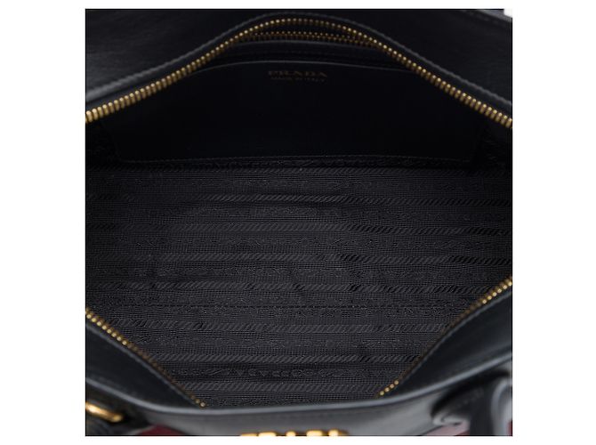 Prada Esplanade Satchel aus rotem Saffiano- und City-Kalbsleder Bordeaux - Ansicht 4
