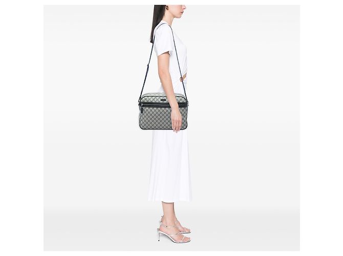 Borsa a tracolla Gucci Beige GG Supreme - vista 5