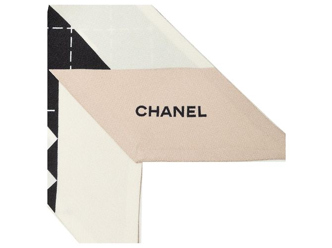 Twilly in seta stampata Chanel Black 31 Rue Cambon - vista 2