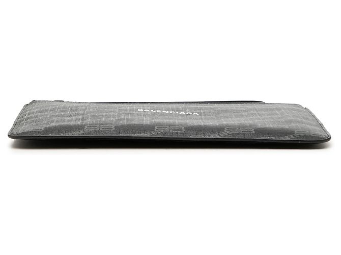 Pochette da polso Balenciaga Black BB Monogram Coated Canvas Nero - vista 3