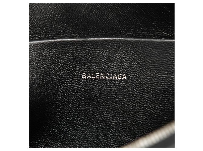Pochette da polso Balenciaga Black BB Monogram Coated Canvas Nero - vista 5