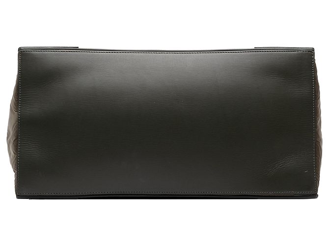 Balenciaga Cabas Tote M in nylon verde e blu navy Verde oliva - vista 3