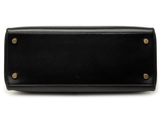 Hermès Black Box Calf Kelly Retourne 28 Schwarz - Ansicht 3
