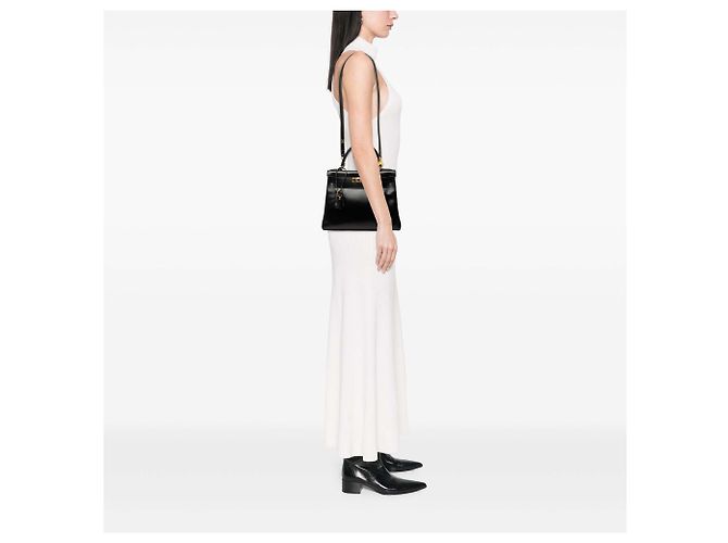 Hermès Black Box Calf Kelly Retourne 28 Schwarz - Ansicht 6