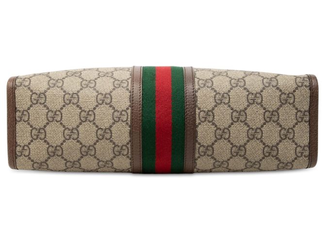 Gucci Beige GG Supreme Web Ophidia Clutch - Ansicht 3
