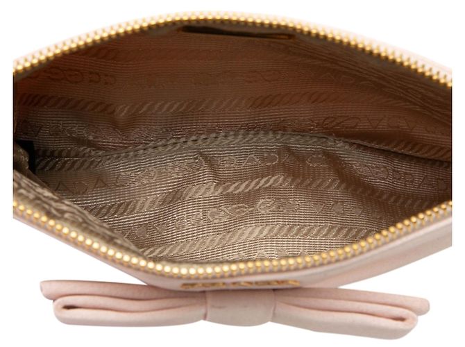 Bow Bolsa de mão Prada com laço em cetim rosa - vista 4