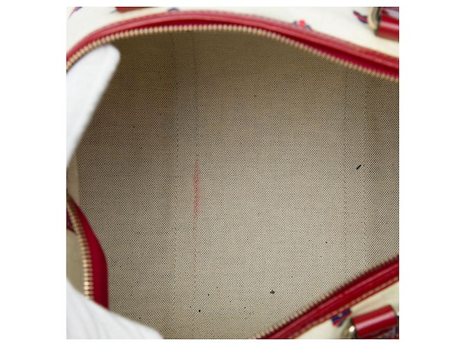 Borsa Boston Gucci White Medium GG Supreme Hearts Joy Bianco - vista 4