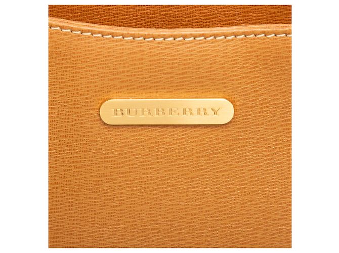 Bolsa de ombro Burberry em couro marrom Caramelo - vista 5