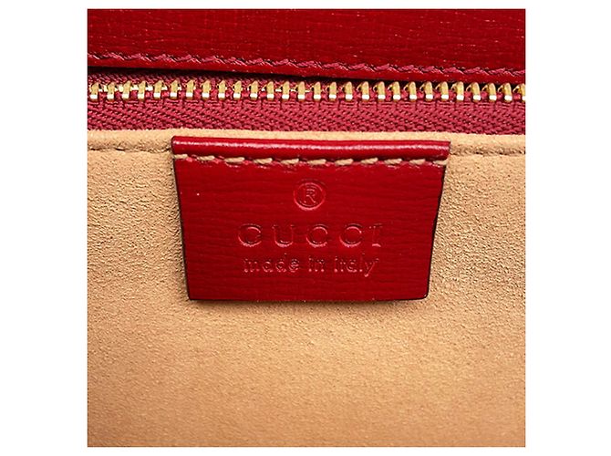 Borsa a tracolla Gucci Beige Medium GG Supreme Horsebit 1955 - vista 5