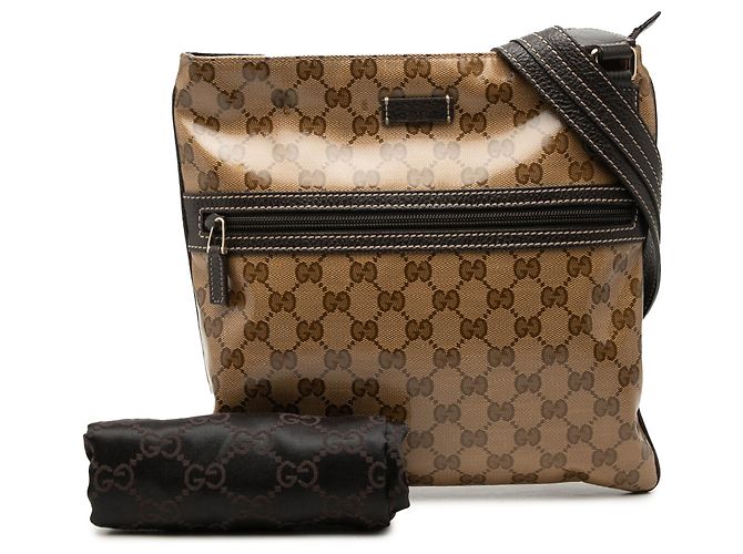 Gucci Beige GG Crystal Crossbody - vista 7