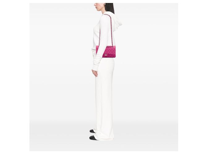 Chanel Pink Medium Classic Caviar Double Flap - view 6