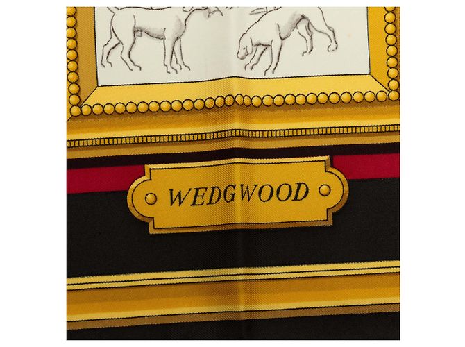 Pañuelo de seda Hermès Red Wedgwood 90 Roja - vista 2