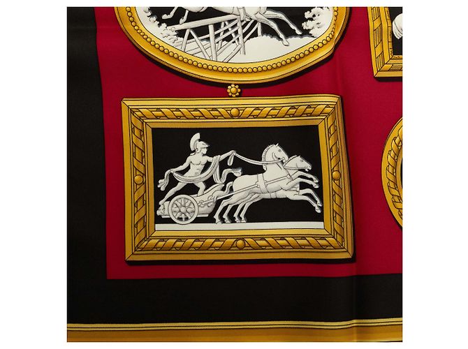 Pañuelo de seda Hermès Red Wedgwood 90 Roja - vista 4
