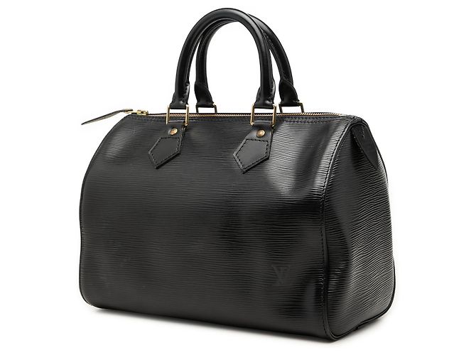 Louis Vuitton Black Epi Speedy 25 Negro - vista 2