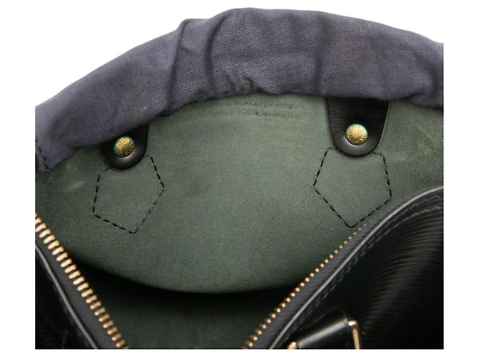 Louis Vuitton Black Epi Speedy 25 Negro - vista 5