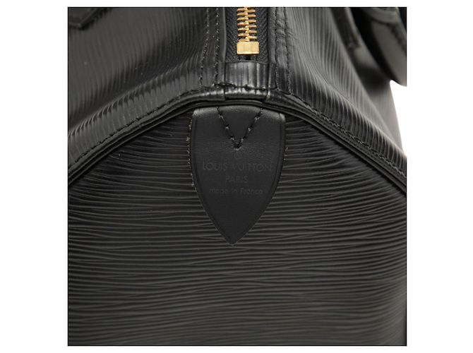 Louis Vuitton Black Epi Speedy 25 Negro - vista 7