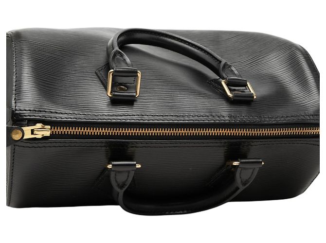 Louis Vuitton Black Epi Speedy 25 Negro - vista 8
