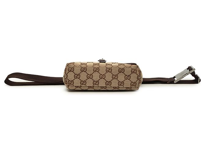 Gucci Jackie Gürteltasche aus beigem GG Canvas - Ansicht 3
