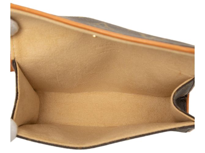 Louis Vuitton Brown Monogram Pochette Florentine Marrom - vista 4