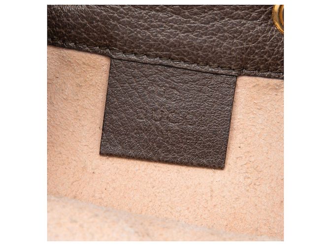 Borsa a secchiello Gucci Mini GG Supreme Web Ophidia Beige - vista 5