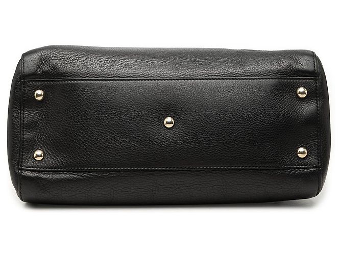 Borsa Soho Working Satchel Gucci in pelle di vitello martellata nera Nero - vista 3