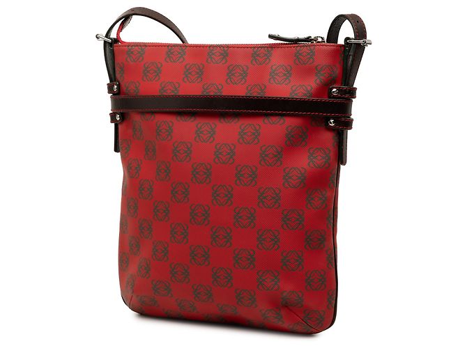 LOEWE Red Anagram Coated Canvas Crossbody-Tasche Rot - Ansicht 2
