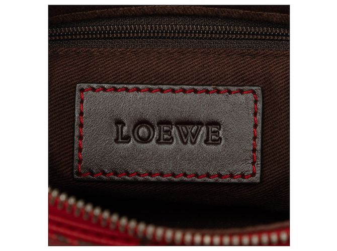 LOEWE Red Anagram Coated Canvas Crossbody-Tasche Rot - Ansicht 5