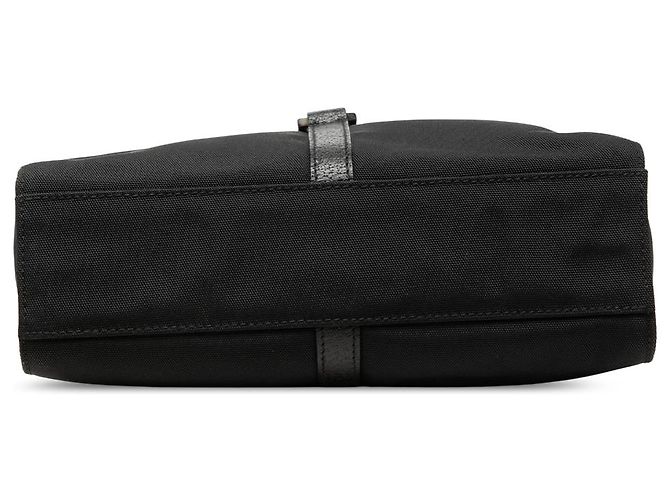 Borsa a tracolla Jackie Gucci in tela nera Nero - vista 3