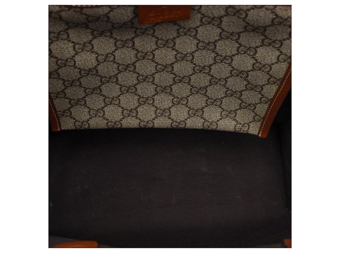 Borsa Tote Gucci Beige GG Supreme Web - vista 4