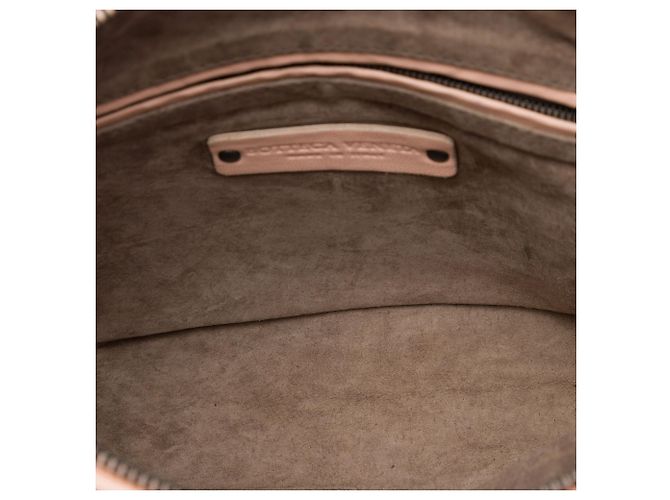 Bottega Veneta Borsa a tracolla Nodini in nappa Intrecciato rosa - vista 4