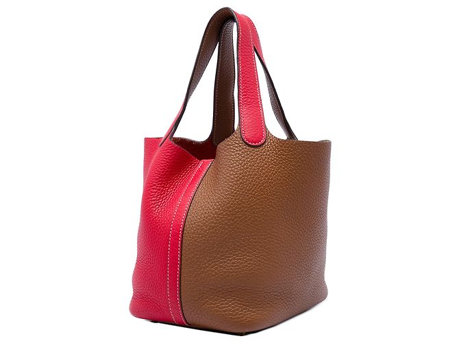 Hermès Red Clemence Picotin Lock 18 Casaque Rot - Ansicht 2