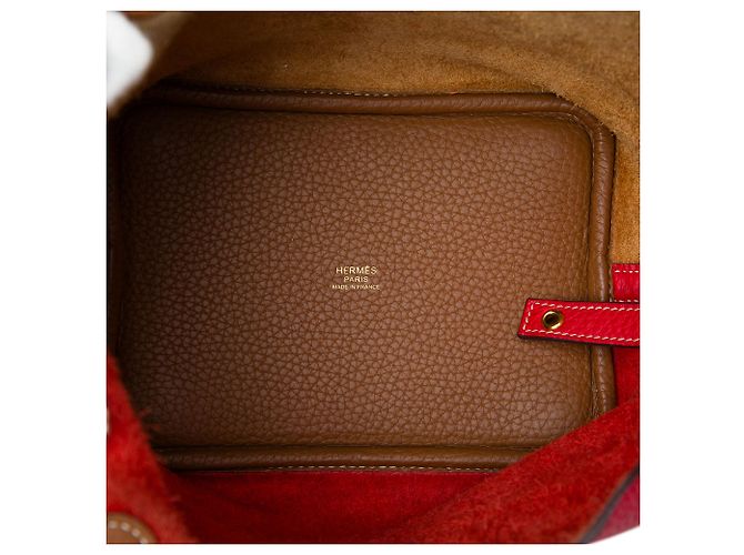Hermès Red Clemence Picotin Lock 18 Casaque Rot - Ansicht 4