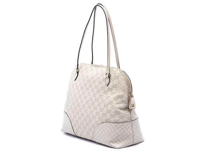 Bolso Gucci White Medium Guccissima Bree Dome Tote Blanco Blanco roto - vista 2