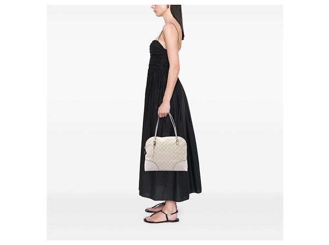 Bolso Gucci White Medium Guccissima Bree Dome Tote Blanco Blanco roto - vista 6