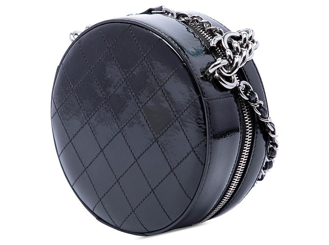 Chanel Black CC Patent Round As Earth Bag Schwarz - Ansicht 2