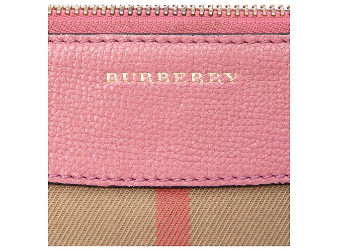 Burberry Beige House Check Canvas Derby Peyton Crossbody - vista 5
