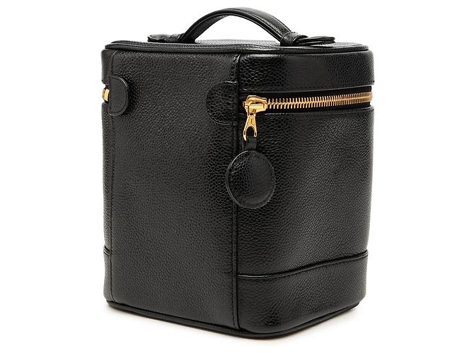 Chanel Black CC Caviar Vanity Case Negro - vista 2