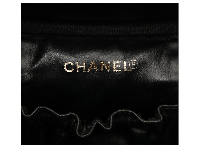 Chanel Black CC Caviar Vanity Case Negro - vista 5