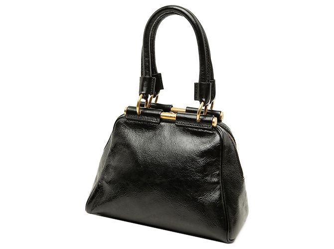 Autre Marque Borsa a mano Saint Laurent Majorelle Small in vernice nera Nero - vista 2