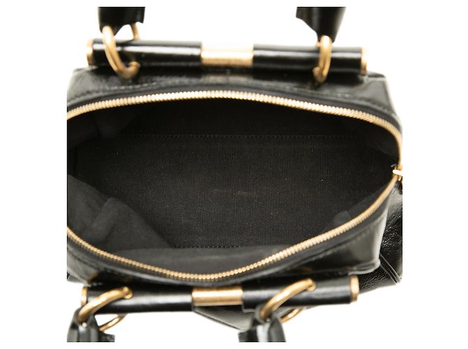 Autre Marque Borsa a mano Saint Laurent Majorelle Small in vernice nera Nero - vista 4